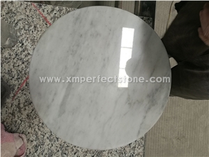 60/80/100 cm Dia Carrara Marble Round Coffee Table ,Dinning Table Tops Prices