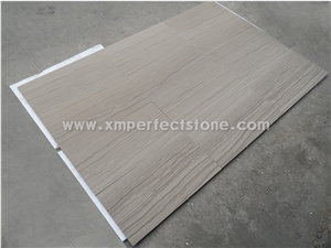610x305mm Athens Grey Wood Vein Marble Slabs & Tiles, China Grey Marble