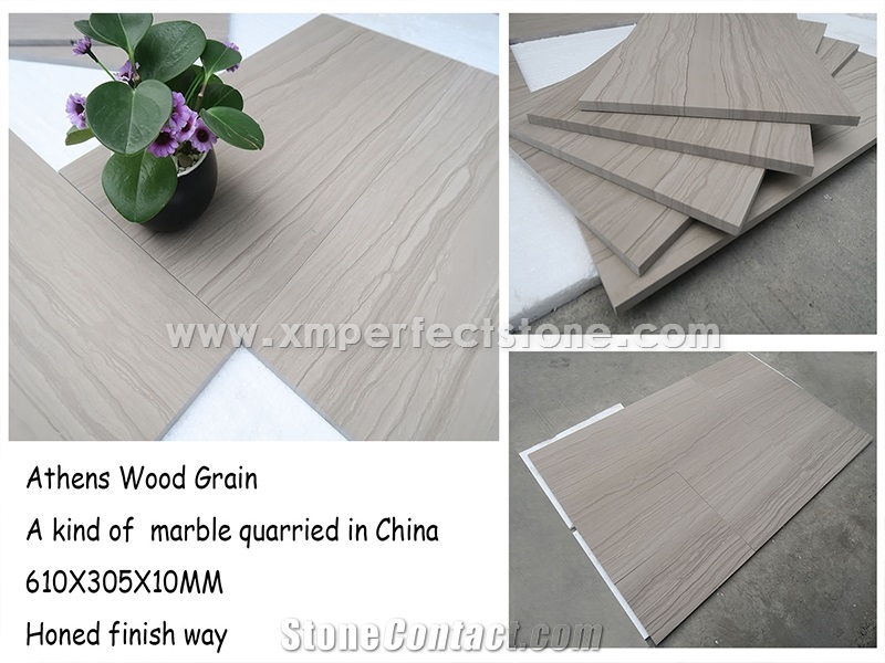 610x305x10mm,Athens Grey Marble,Athen Wood Grain Slabs & Tiles,Athens Wooden Marble with Vein-Cut Polished Surface,Tiles & Slabs, Wall Covering & Flooring Tiles & Slabs