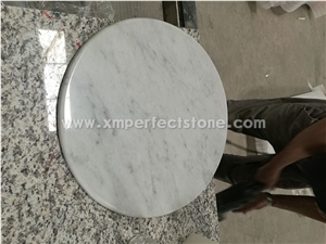 A Quality Bianco Carrara White Marble Round Kitchen Table / Marble Coffee Table 60 /80/100 Dia /25+ Marble Circle Table / White Marble Dining Table Set / Marble Furniture