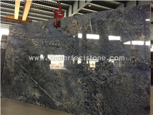 Azul Bahia Granite Slabs 1.8/2 cm / Azul Bahia Marble / Granite Blue Bahia Price / Blue Granite / Granite Tile Wall