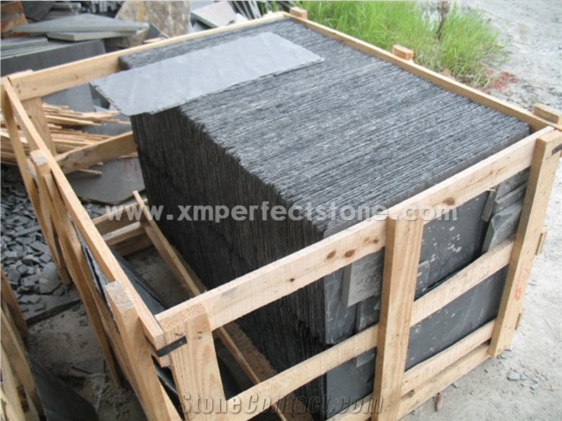 Black Roof Covering, Black Slate, Roof Tile, Roof Coating, China Cheap Roof Tile
