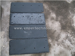 Black Slate Roofing Tile/ Chinese Slate Roofing Tiles/Dark Black Slate Roof Tiles/Square Roof Covering and Coating/Stone Roofing/Natural Stone/Exterior Decoration