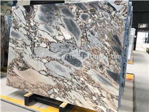 Book Matched Silver Blue Light/Dark Color Marble Big Slab,Cut Size, Floor Tile,Wall Cladding,Countertop Polished Competitive Price Natural Luxury Building Project Material