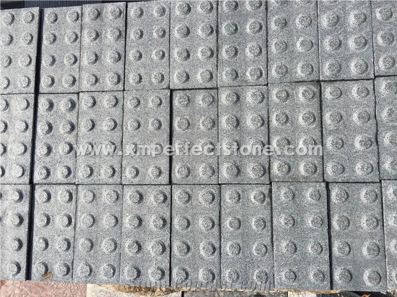 Cheap Grey Granite G654 Tactile Paving / Blind Stone / Blister Paving / Tactile Paving Suppliers