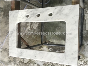 China Carrara White Marble / Carrara White Countertop 3cm / Cheap Kitchen Cabinets Countertops Competitive