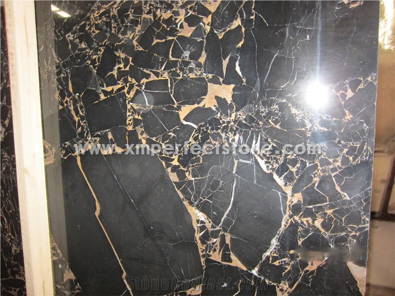 China Portoro Gold Marble Slabs/China Portoro Marble Big Slab/Polished Vendome Noir Marble