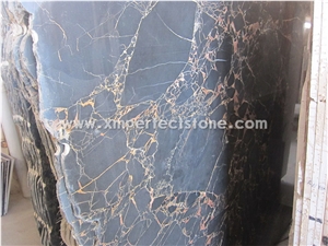 China Portoro Gold Marble Slabs/China Portoro Marble Big Slab/Polished Vendome Noir Marble