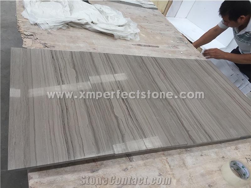 Chinese Athen Grey Marble Tiles & Slabs,Chinese Light Beige Wood Grain Vein,Crema Ivory Silver Wooden,Athen Serpeggiante,Cut-To-Size Tile & Slab
