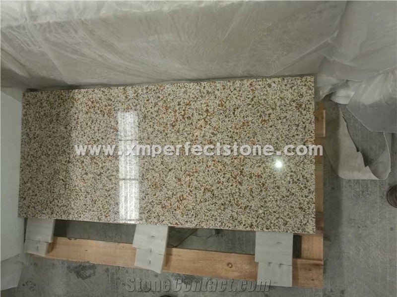 Chinese Granite G682 / G682 Sunset Gold Tiles Slabs / Yellow Granite Paving Stone / Granite Fabricators / 12x24 Granite Tile