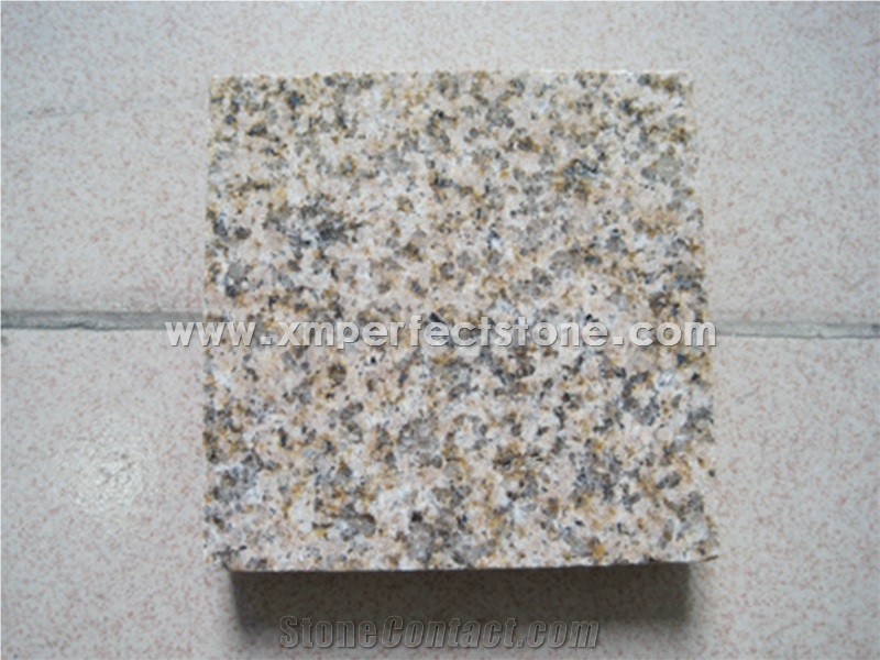 Chinese Ming Gold Granite Tiles Slabs / Ming Gold Granite for Countertop / Best Price on Granite Countertops / Polished Flamed Yellow Granite and Tile
