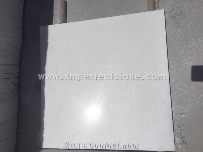 Chinese Snowflake White Marble Polished Tiles 610x610 24 X24 X 3
