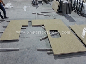 Countertops,Engineered Quartz Stone Kitchen Countertops,Custom Countertops,Quartz Stone Bar Tops,Yellow Kicthen Countertops