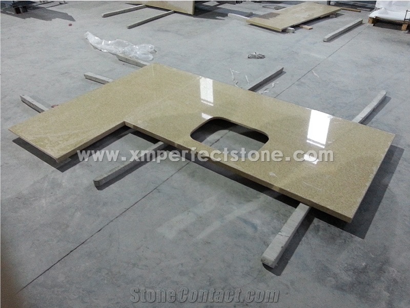 Custom Countertops Quartz Stone Kicthen Countertop