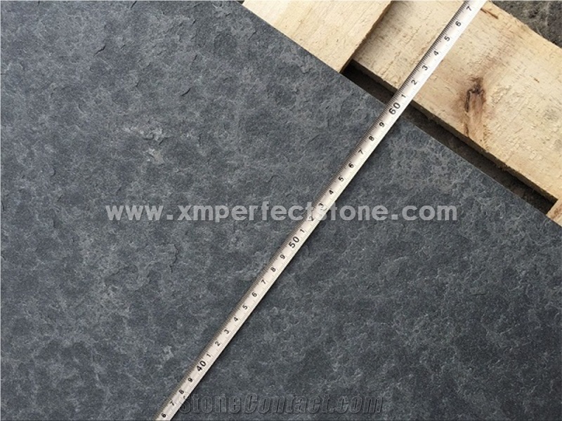 Flamed Mongolian Black from China / Absolute Black Granite Tile /Black Granite Kitchen / Granite Tile 24x24