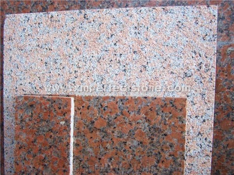 G564 Maple Red Cube Stone / Outdoor Curb Stone / Granite 562 Polished Cheap Granite Pavers