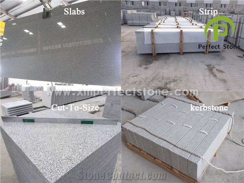 G603 Chinese Granite / White Granite with Black Spots / Super White Granite /Flamed Granite Price / Cut to Size Granite / Paver Granite