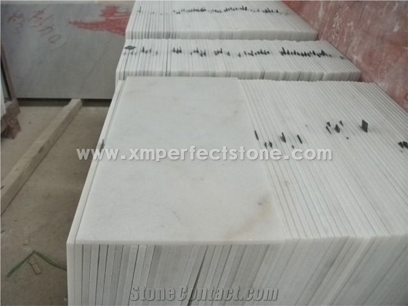 Guangxi White Marble Tiles/Guangxi Bai Marble/China Carrara White Marble Tile