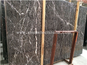 Hangzhou Grey Marble Slabs/Hang Ash Marble Polished/Grey Marble with Red Veins