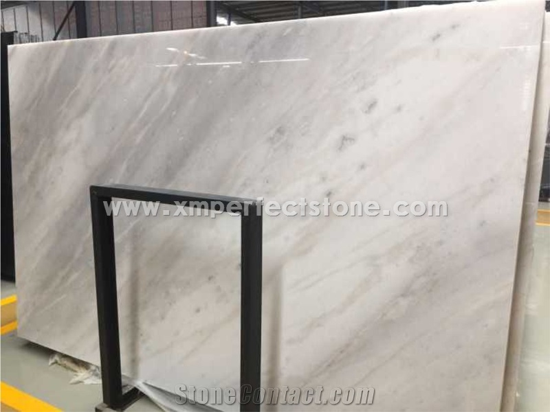 In Stock Guangxi White Marble Slabs / Cheapest Natural Stone White Marble Stone Flooring / Paving Slab / Countertop Stone