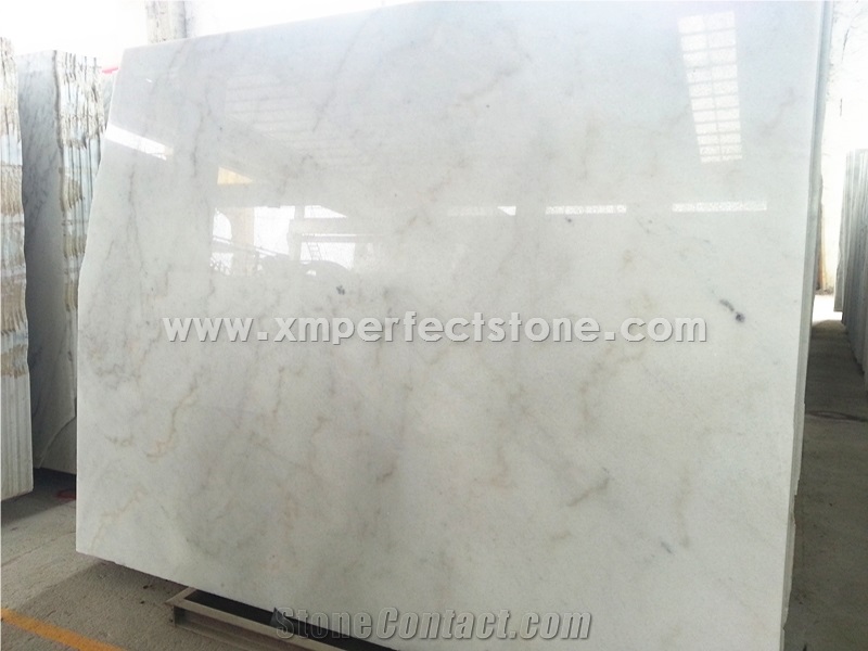 In Stock Guangxi White Marble Slabs / Cheapest Natural Stone White Marble Stone Flooring / Paving Slab / Countertop Stone
