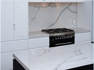 Kitchen Island Tops,Kitchen Bar Top, Artificial Marble Countertop Calacatta Quartz Countertop