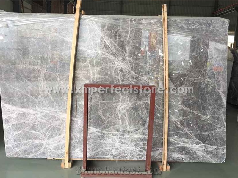 New Castle Grey Marble Slab Competitive Price