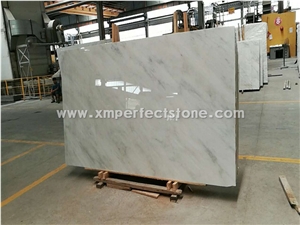 New China Statuario Marble Slabs / Oriental White Marble Tiles / Polished Marble Tiles Bathroom / Marble Slab Flooring