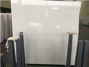New Chinese Ariston White Marble Slabs 1.8 cm / Super White Slab Price / Pure White Stone / China Snow White Marble / Marble Wall Cladding Thickness 18 mm / Basement Bar Ideas