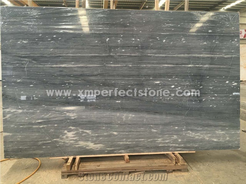 New Chinese Palissandro Blue Marble Slabs / Polished Chinese Marble / Polished Marble Slabs Prices / 1.8cm Thick Big Slabs / Floor Wall Cladding Marble