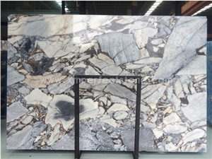 New Quarry Stone Factory Directely Silver Blue Light Color Marble Big Slab,Cut Size, Floor Tile,Wall Cladding,Countertop Polished Competitive Price Natural Luxury Building Project Material