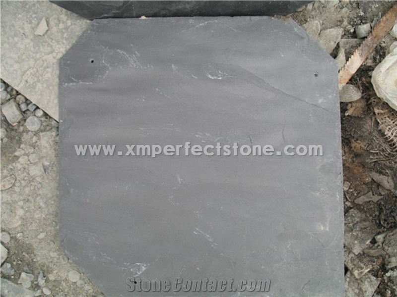 Roofing Tile, Cheap Black Roofing Slate Tile,Fish Scale Shape Roof Covering