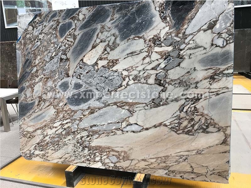 Silver Blue Marble Slab Polished Competitive Price,Natural Luxury Interial Project Decorative Stone