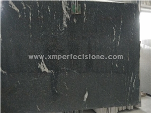 Snow Grey Granite Small Slabs/Mist Black Via Lactea/China Jet Mist Granite Tiles