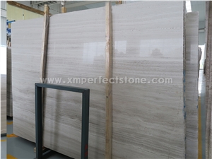 Top Grade China White Wood Veins Grain Marble Slabs,Wooden Marble, White Wood Grain Marble, Wooden Vein White Marble Honed Slabs, Flooring Tiles
