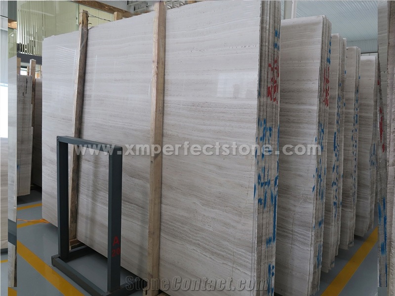 Top Grade China White Wood Veins Grain Marble Slabs,Wooden Marble, White Wood Grain Marble, Wooden Vein White Marble Honed Slabs, Flooring Tiles