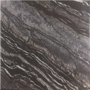 Black Wood Vein Marble Slabs Tiles, China Black Marble