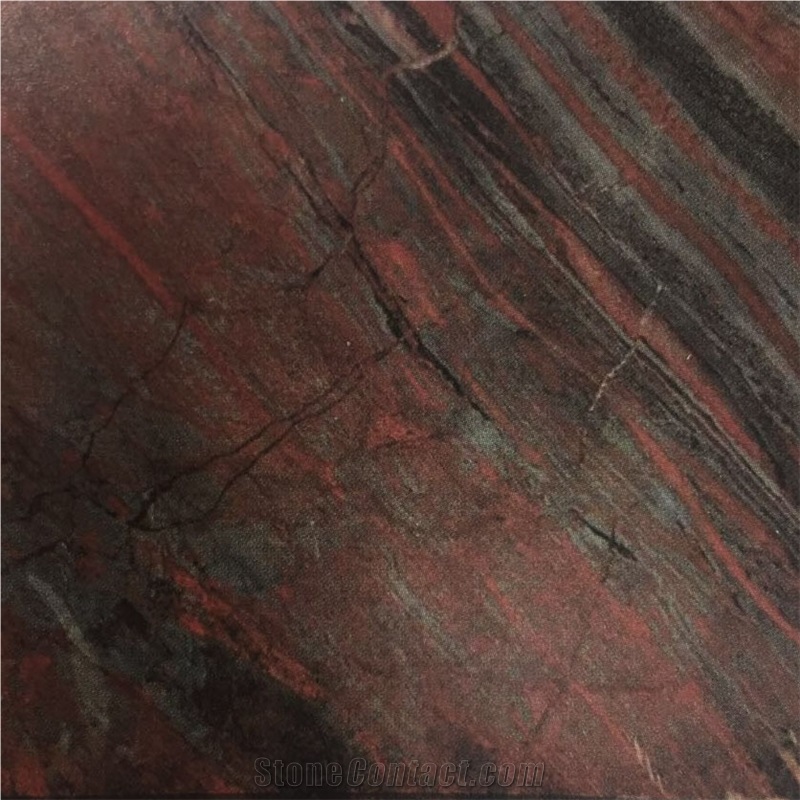 Iron Red Granite Slabs Tiles Brazil