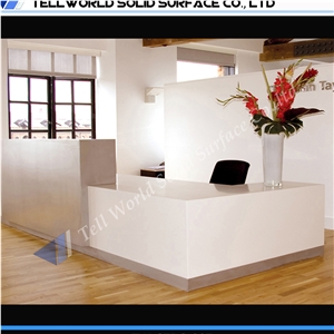Acrylic Solid Surface Best Fancy Commercial Reception Counter