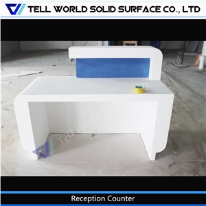 Acrylic Solid Surface Modern Reception Counter