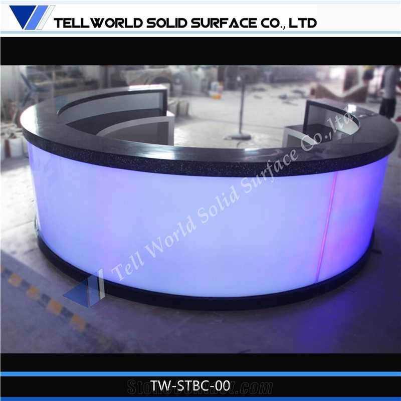 Artificial Stone Fancy Semicircle Bar Counter on Sale