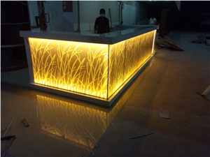 Corian Illuminated Commercial Bar Counters