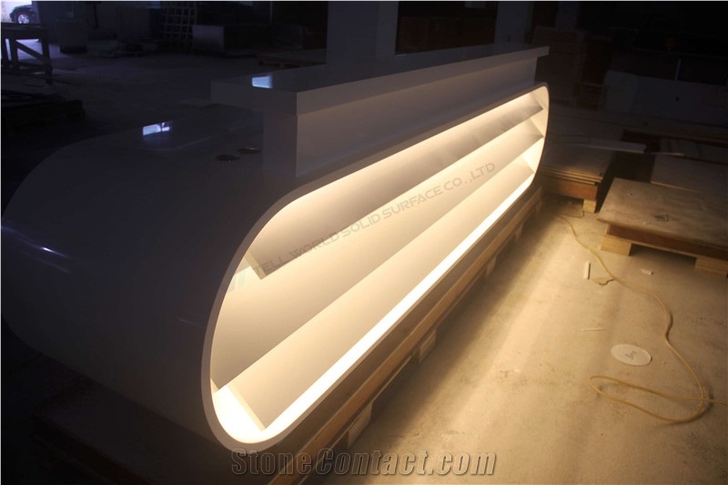 Modern High Glossy Guangdong Furniture Reception Counters