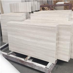 2017 Newest Hot Sale China White Wood Vein Marble Floor
