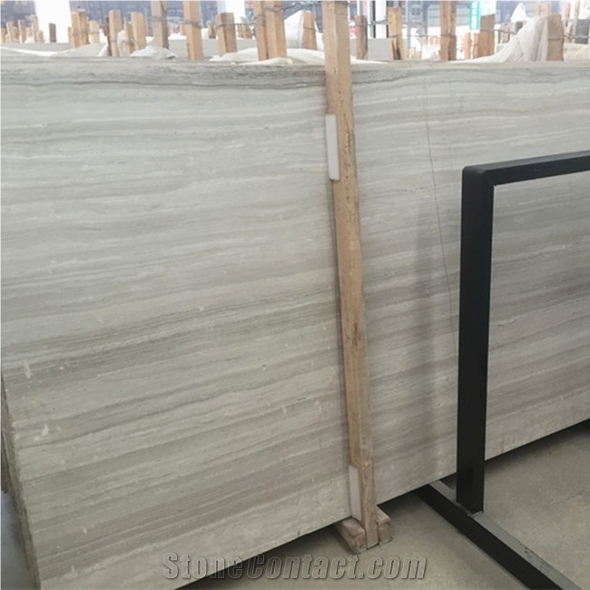 Cheapest White Serpegiante Marble 2cm Slabs Guizhou Wood Vein Marble