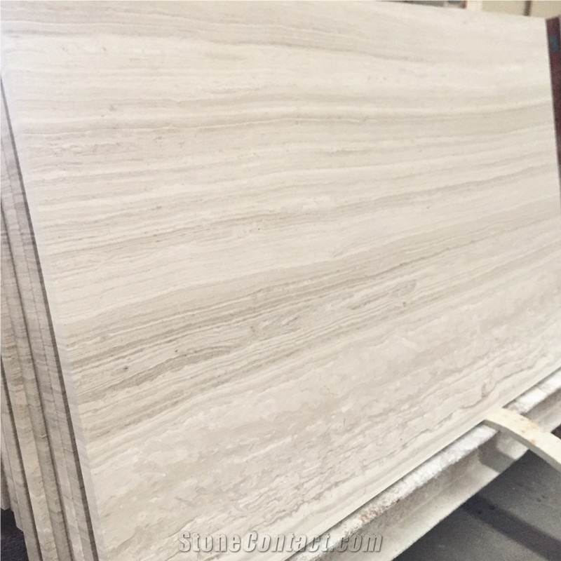 High Polished Cheap Price White Serpegiante Marble Tile White Wooden Marble Floor Tile