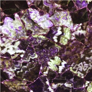 Luxurious Natural Stone Purple Amethyst Gemstone Semiprecious Stone Slab