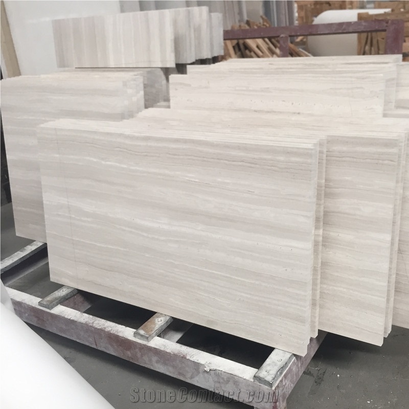 Polished Guizhou Wooden Grain Marble Floor 60x60cm Tile