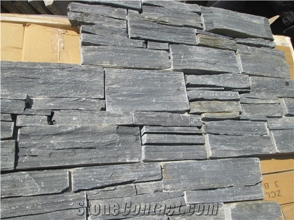 Cement Black Slate Culture Stone/Ledge Stone/Feature Wall/Split Face Culture Stone/Manufactured Stone Veneer/Feature Wall/Thin Stone Veneer/Stone Wall Decor