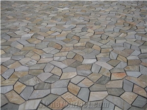 China Slate Mosaic Wall Mosaic, Herringbone Mosaic